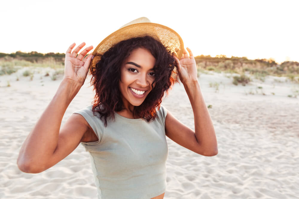 Woman on beach