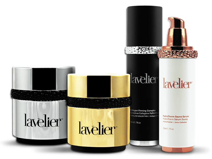 an assortment of lavelier products