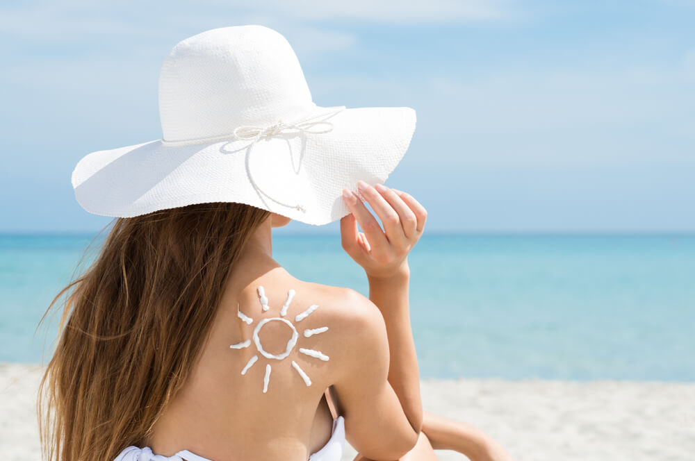 woman on beach