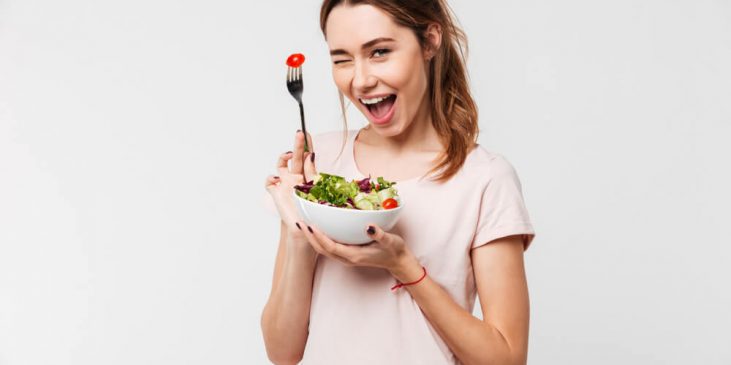 woman eating