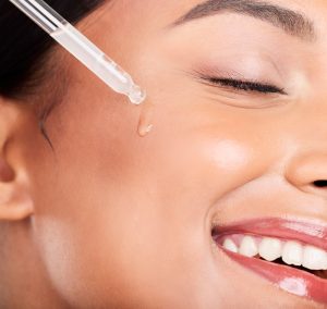 woman face serum