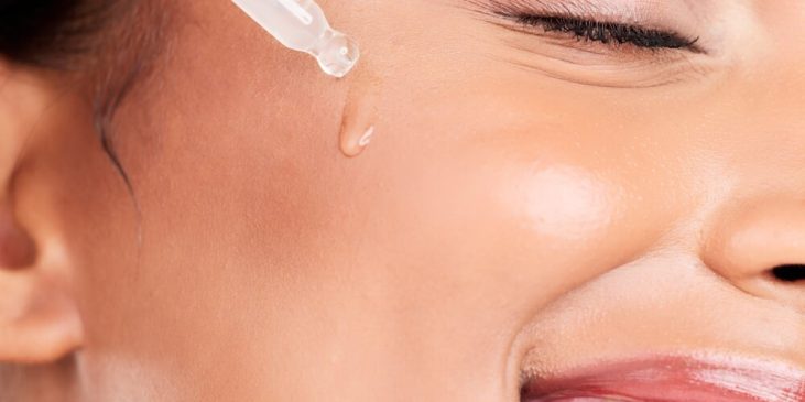 woman face serum