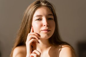 young woman skin