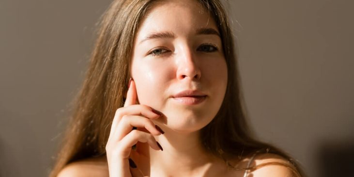 young woman skin